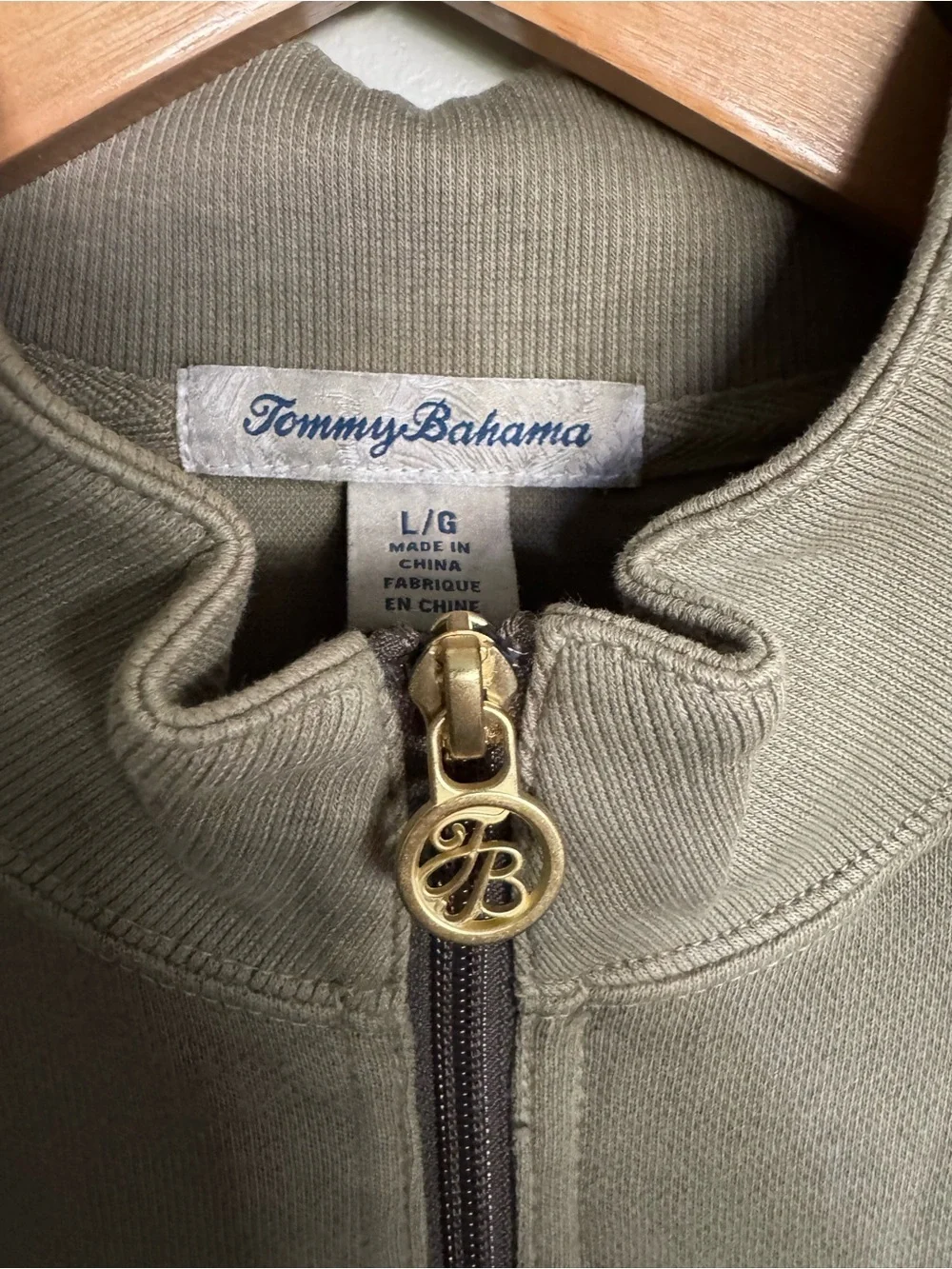 Tommy Bahama Women’s Olive Green Full Zip Jacket Size Large